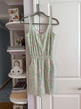 Lilly Pulitzer Kori Pink & Green Lighthouse Printed Sleeveless Dress - Size XS